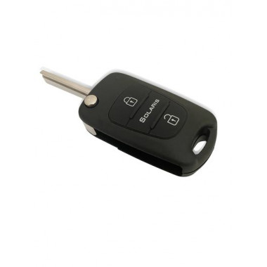 Корпус на Смарт ключ (H008) HYUNDAI SOLARIS выкидной 3 кнопки