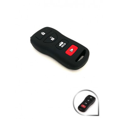 чехол для ШТАТ КЛЮЧА СИЛИКОН 005 Nissan (СМАРТ двухчастный)