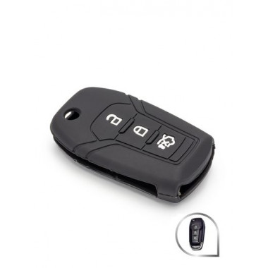 чехол для ШТАТ КЛЮЧА СИЛИКОН 1018 FORD 13 New Focus (ВЫКИДНОЙ) Размер 40х70мм