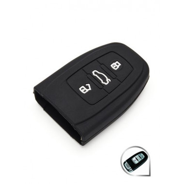 чехол для ШТАТ КЛЮЧА СИЛИКОН 945 AUDI A4L, Q5, A8, C7, NEWA6L (СМАРТ) Размер 45х65мм