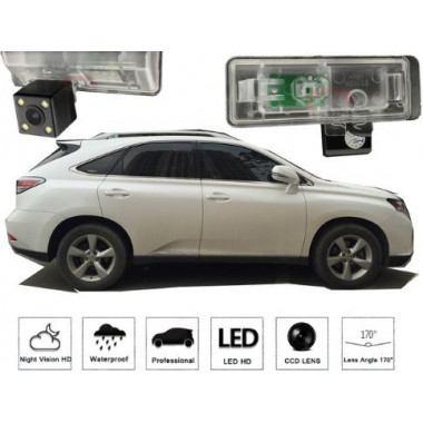 Рамка под камеру заднего вида для Lexus AL10 RX270 / 350 / 450(08-15) / ES350 / 300 / 350 Разм.91мм*32мм №HS-8333
