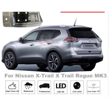 Рамка под камеру заднего вида для Nissan Murano I(02-08) / Pathfinder III(05-14) / X-Trail III(2014+) Разм.81мм*36мм №HS-8311