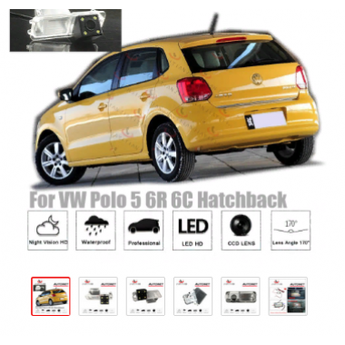 Рамка под камеру заднего вида для VW Polo 5 Хэтчбек (09-17) Разм. 78мм*29мм №HS-8099
