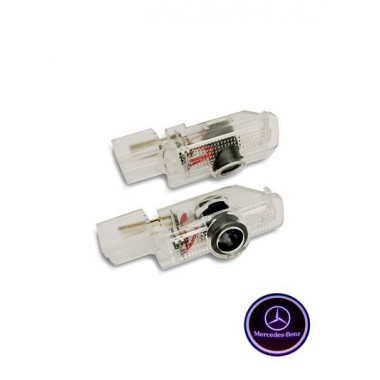 Штатная подсветка дверей с логотипом Mercedes - Benz R(W215) / ML(W164) / GL(X164) №PMC-BZ4