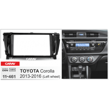 Переходная рамка 2DIN 7 дюймов (CARAV 11-461) TOYOTA Corolla 2013+ (руль слева) Разм173x98/178x102