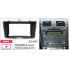 Переходная рамка 2DIN 9 дюймов (CARAV 22-341) TOYOTA Avensis (T270) 2009-15  Разм. 230/220 x130