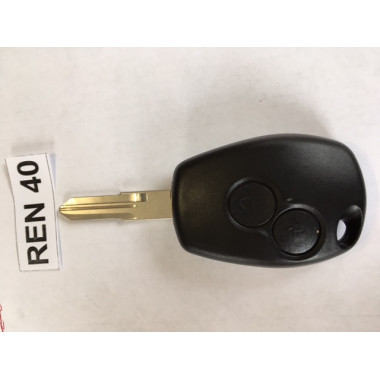 Ключ с платой прямой (REN40)  RENAULT чип ID46(7946), (частота 433), лезвие VAC102, 2 кнопки